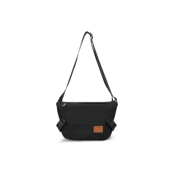 ROBERTA DI CAMERINO Fabric Shoulder Bag, Crossbody Bag, Versatile Lightweight Men's Bag Regular Men's Black
