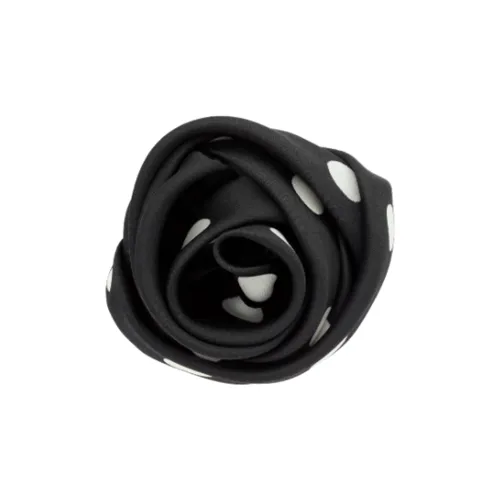 SAINT LAURENT Logo Engraved Rose Brooch