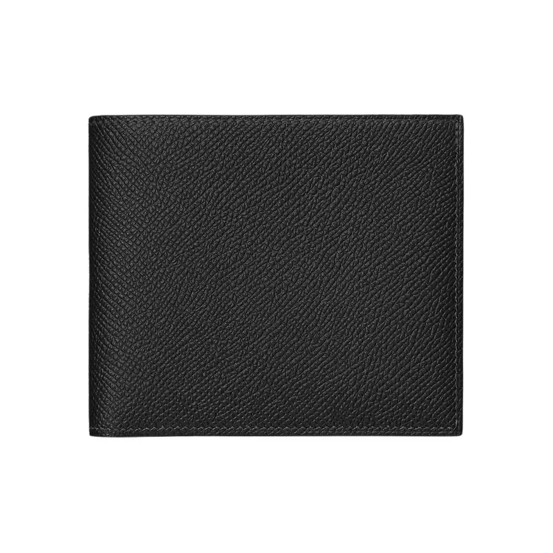HERMES MC2 Epsom Calfskin Card Holder Wallet Unisex Black/Indigo-0