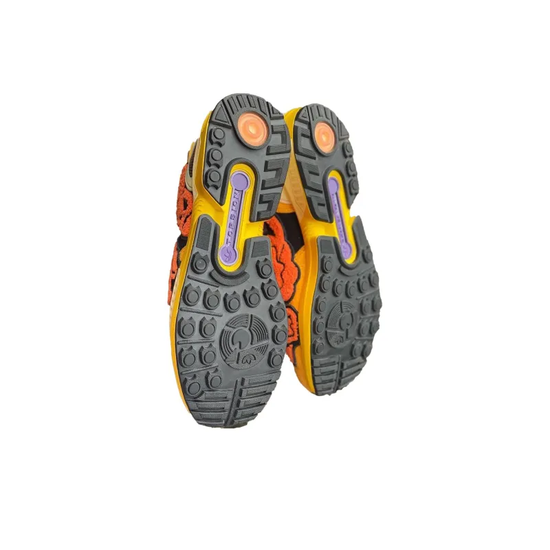 Adidas Originals ZX 8000 'Halloween' Wear Resistant Low Top Casual Shoes Unisex Yellow Orange-3