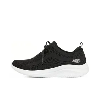 Skechers Ultra Flex 3.0 Cushioning Anti-Slip And Wear-Resistant Low-Top Casual Shoes Women's Black White