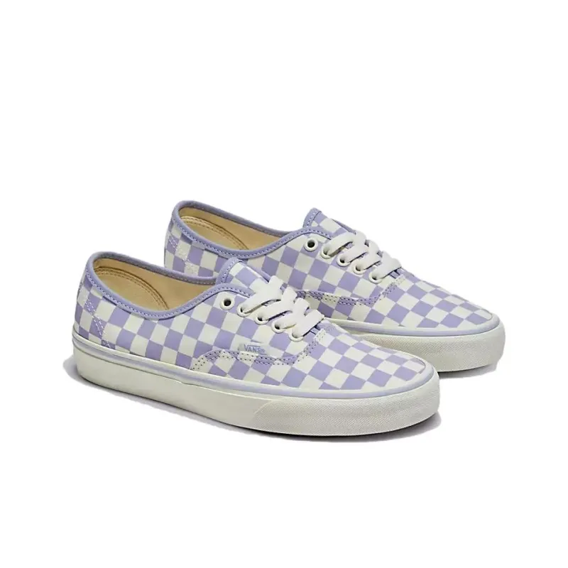 Vans Authentic Checkerboard Shoes 'White Purple'-1