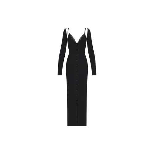 Skims Long-Sleeved Dresses Women's ONYX/Onyx