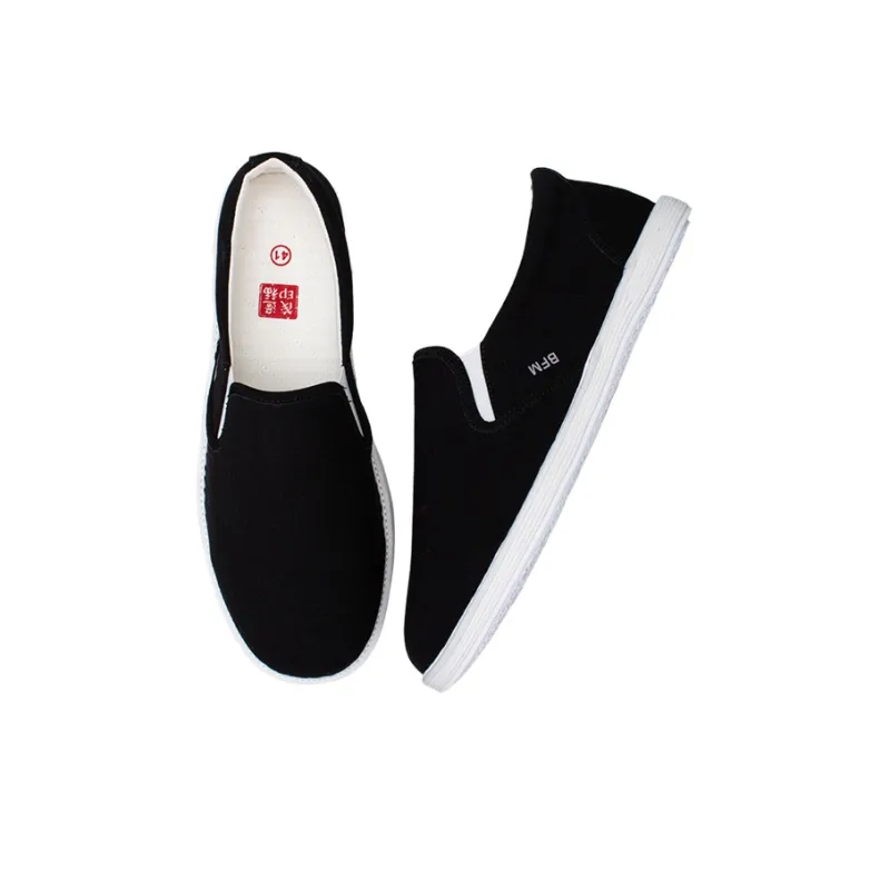 Bian Fumao Durable Breathable Low-Top Canvas Shoes Old Beijing Cloth Shoes Slip-on Men's-9