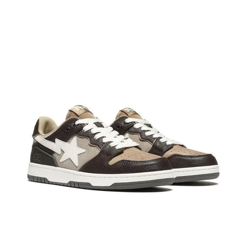 BAPE A BATHING APE Bape SK8 Sta Brown Ivory-3