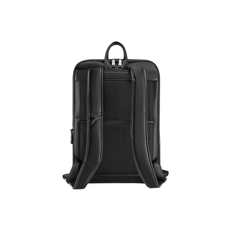SAMSONITE Cow Leather Laptop Bag, Travel Bag, Backpack Regular Men's Black-3