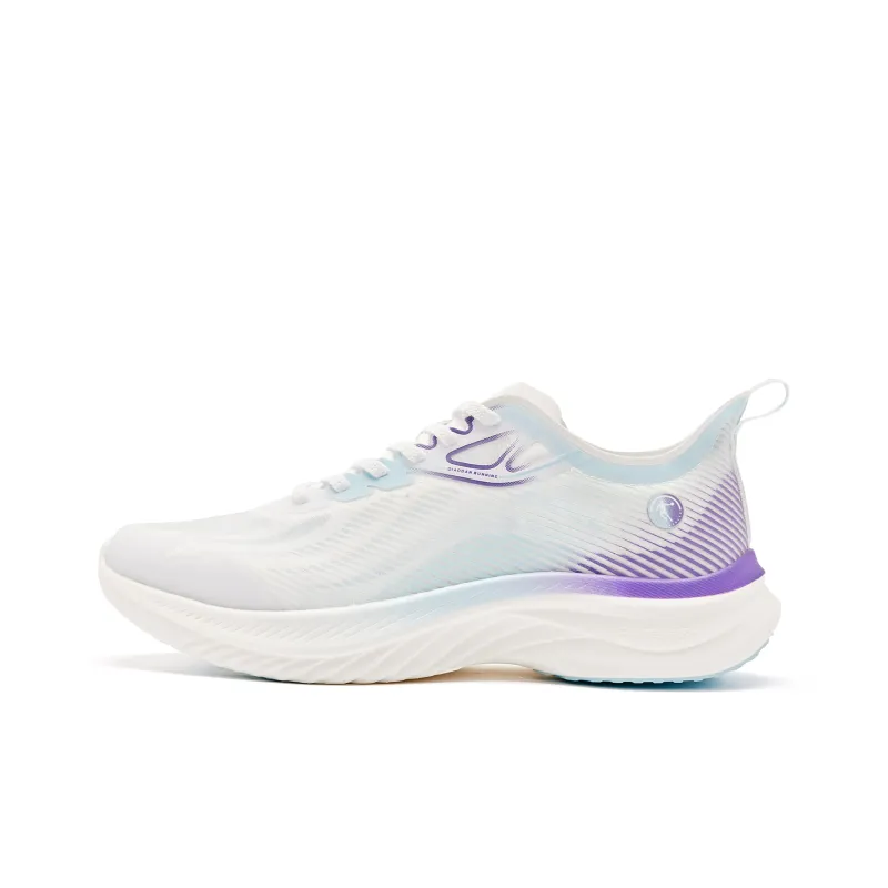 QIAODAN Light Speed 4.0PLUS Running Shoes Men Low Top Purple/White-0