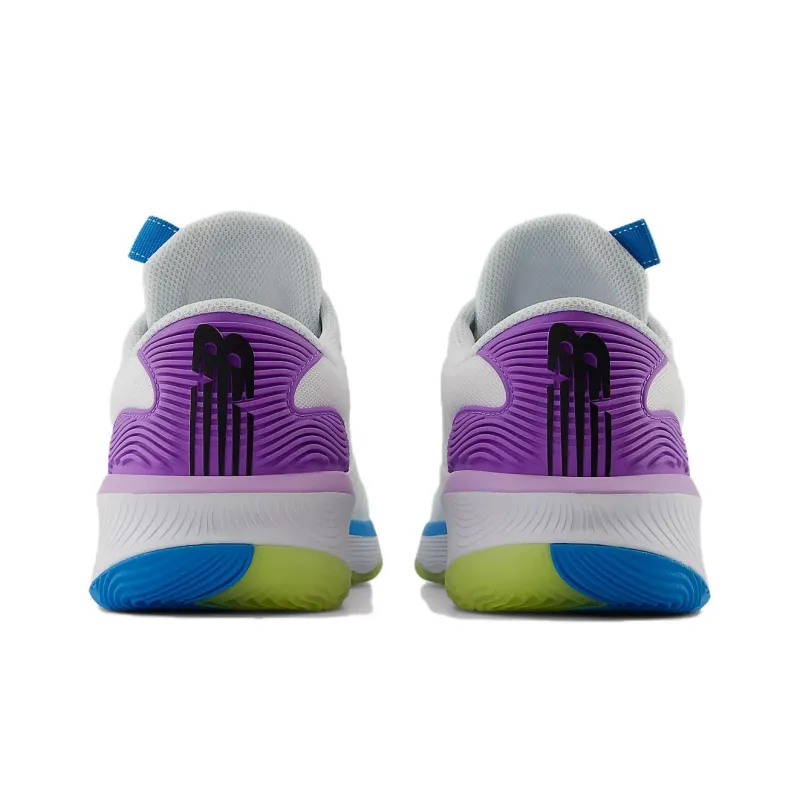 New Balance Hesi Low Unity Of Sport Cushioning Wear Resistant Low Top Vintage Basketball Shoes Unisex White Blue Purple-4