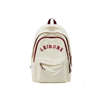 LANDCASE Fabric Laptop Backpack Unisex Burgundy/Black/Blue/Red White