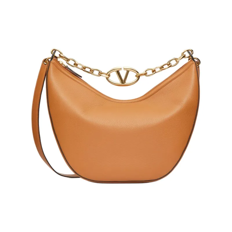 Valentino VLogo Moon Zip Up Medium Shoulder Bag-3