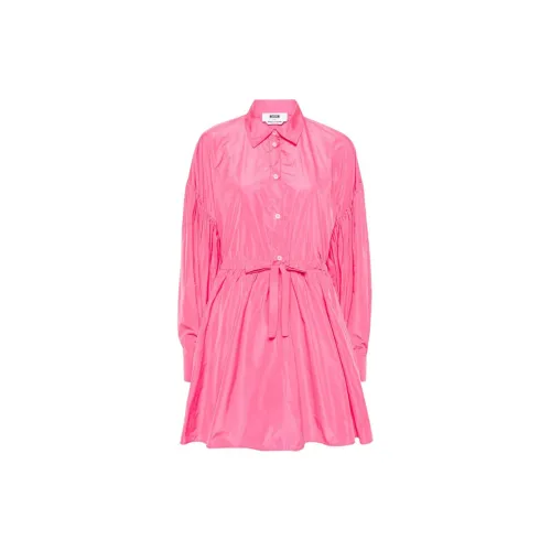 MSGM Long-Sleeved Dresses Women's Rose Pink