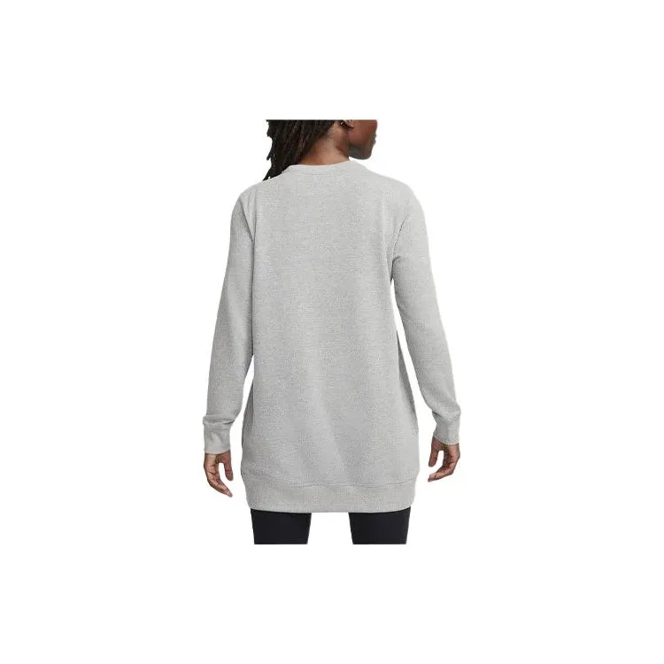 Nike Dri FIT One Women's Crew Neck French Terry Tunic-1