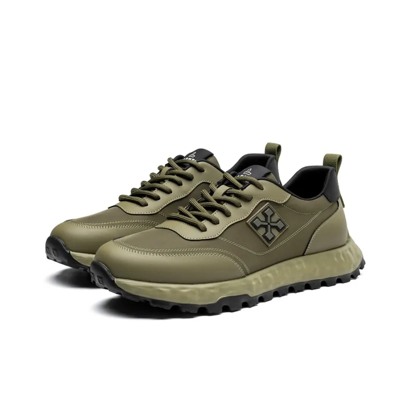 LAORENTOU Cushioned Wear-Resistant Breathable Balanced Lightweight Height Increasing Low-Top Casual Shoes Men's-12