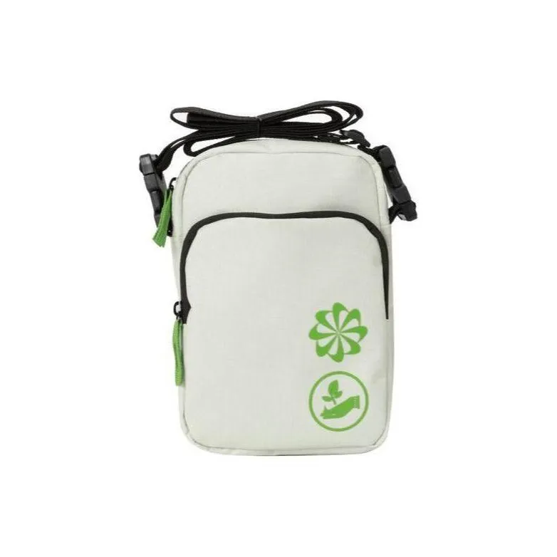 Nike Heritage Fabric Shoulder Bag Crossbody Bag Regular Unisex Sea Glass Blue & Black & Leaf Green-4