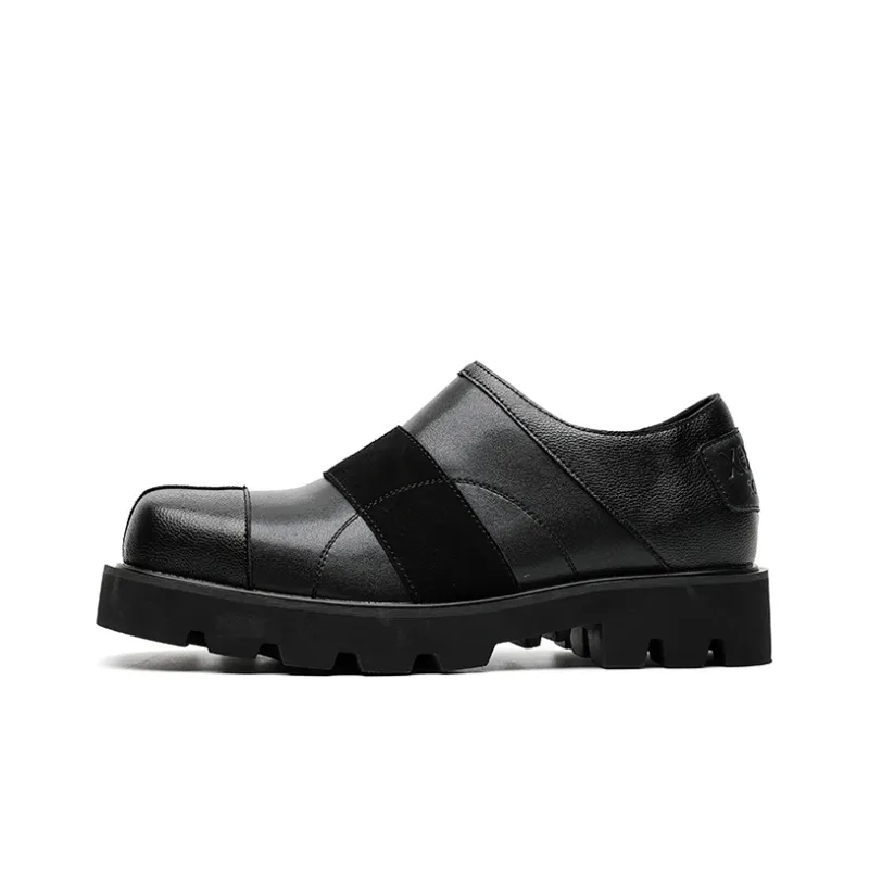 Chi Wolf Loafers Casual Shoes Men's Black-0