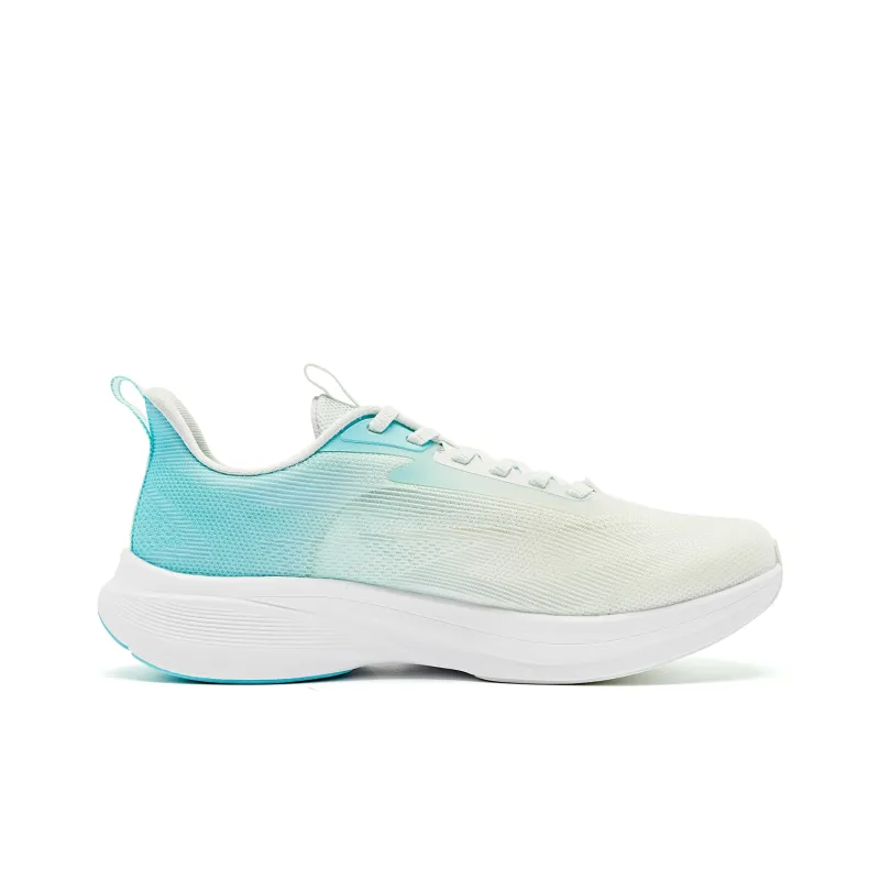 QIAODAN Light Speed 4.0 Running Shoes Men Low Top Light Transparent Green Lake Blue-1