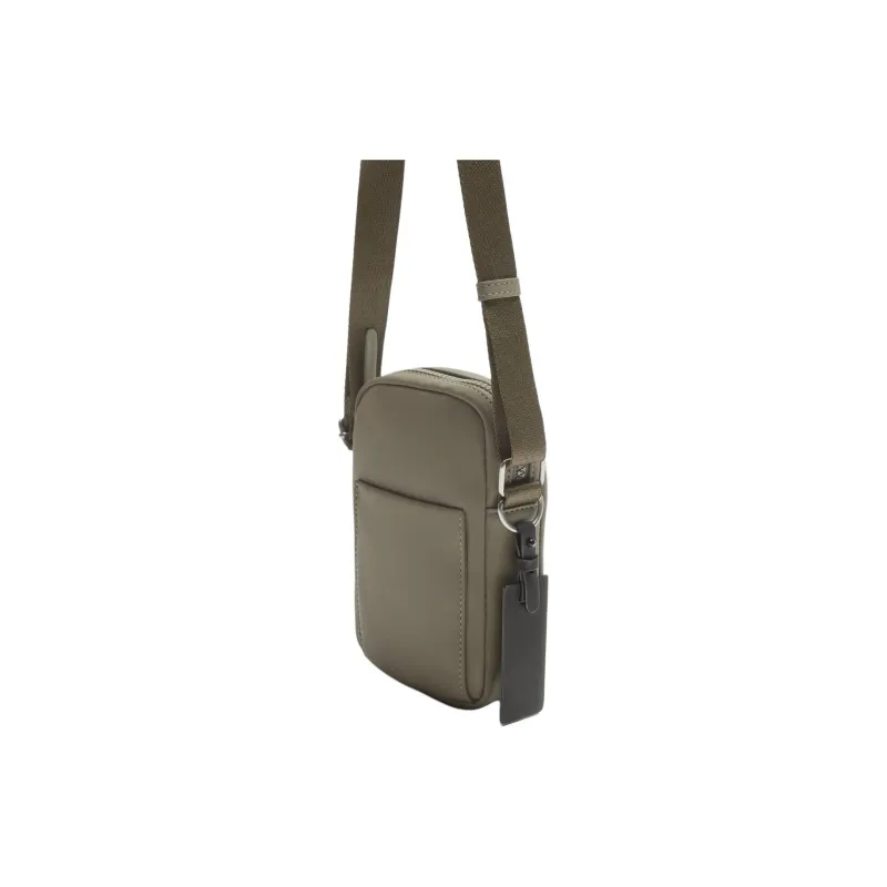 ZARA PU Shoulder Bag Crossbody Bag Mini Men's Khaki Green-2