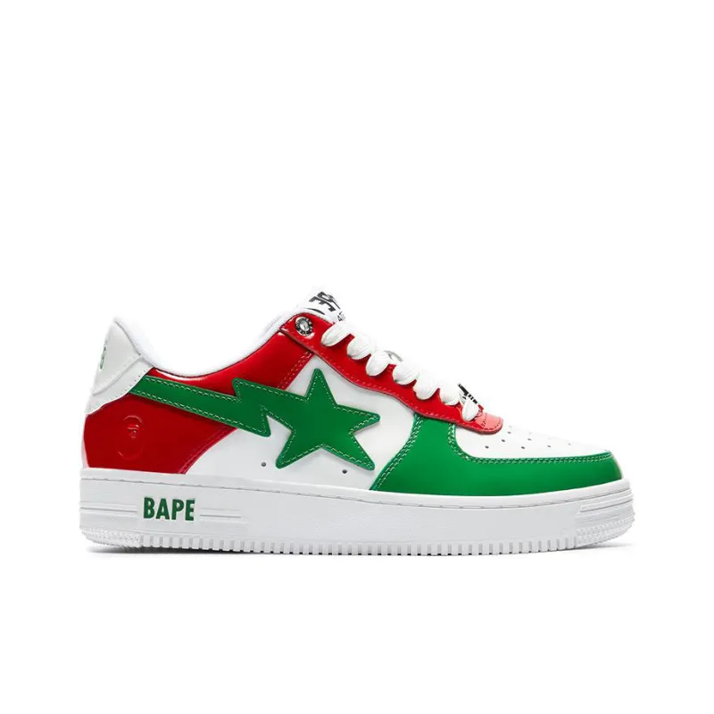 BAPE A BATHING APE Bape Sta Low KAWS Chompers Red Green-1