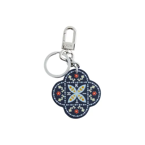 KITH Printed Saffiano Leather Keyring 