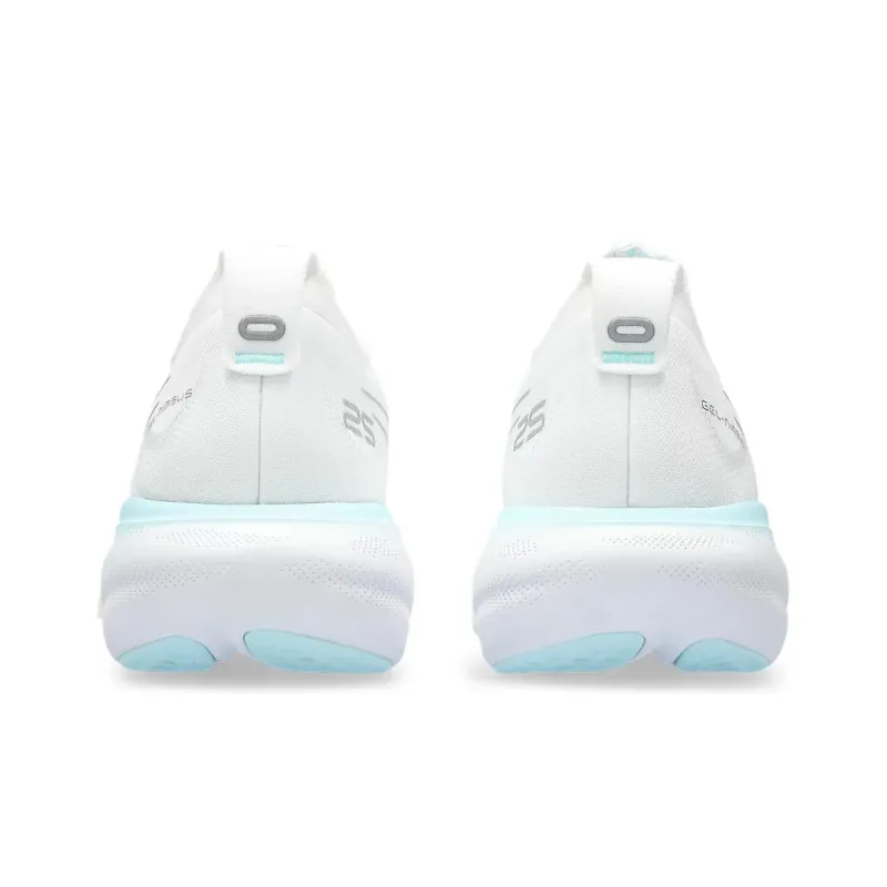 Asics Gel Nimbus 25 White Pure Silver Yellow Women's-3