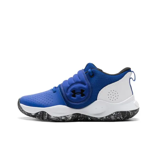 Under Armour Zone Basketball Shoes Unisex Mid-Top Blue