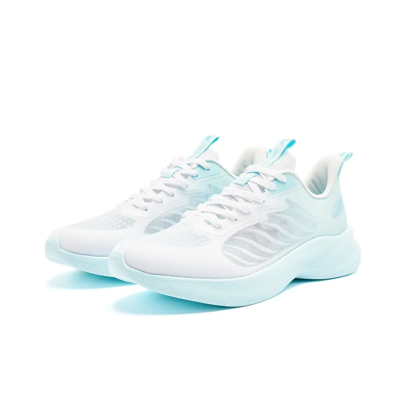 QIAODAN Light LITE Breathable Lightweight Low Top Q LITESPEED Technology Running Shoes Men's White Blue-2
