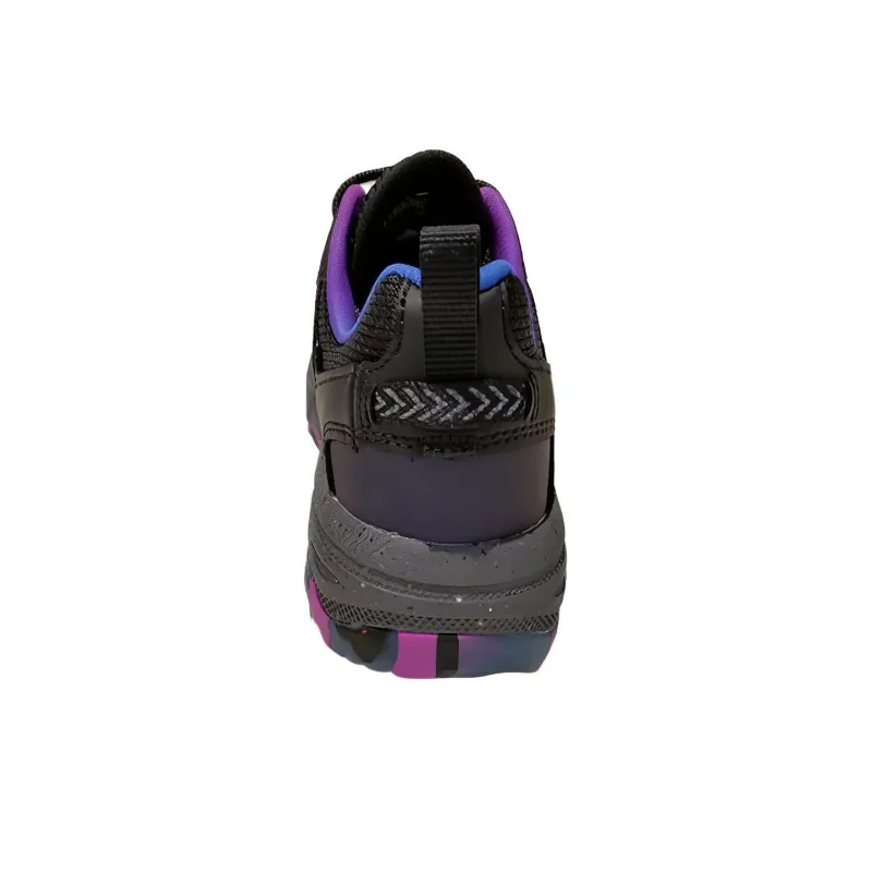 Skechers Go Run Trail Cushioning Mid Top Running Shoes Women's Black-4