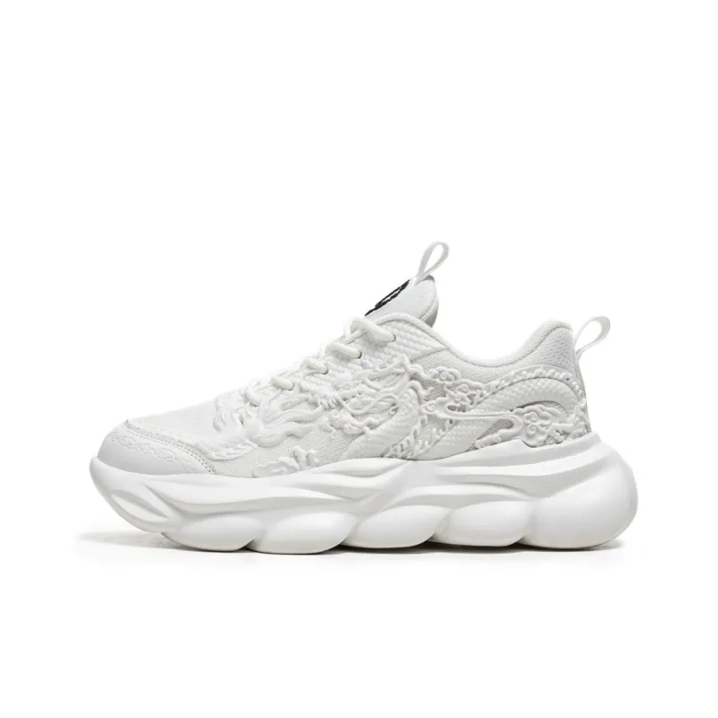 TFKY Year Of The Dragon Comfortable Versatile Platform Height Increasing Cushioning Low Top Chunky Sneakers Men's-0