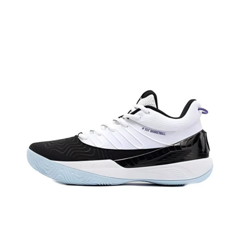 361° AG Sparkling 2.0 Yin Yang Cushioning Slip Resistant Mid Top Basketball Shoes Men's Obsidian-0
