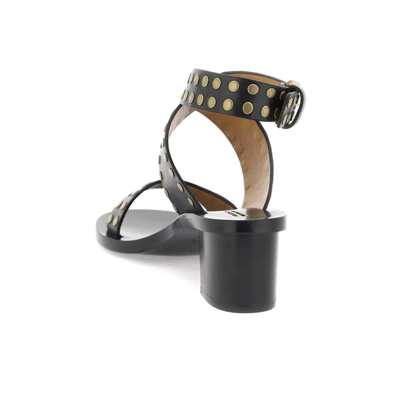 ISABEL MARANT Jillin 50mm Leather Sandals-3
