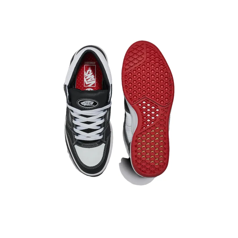 Zahba Skate Vans Mid 'Black White Red'-3