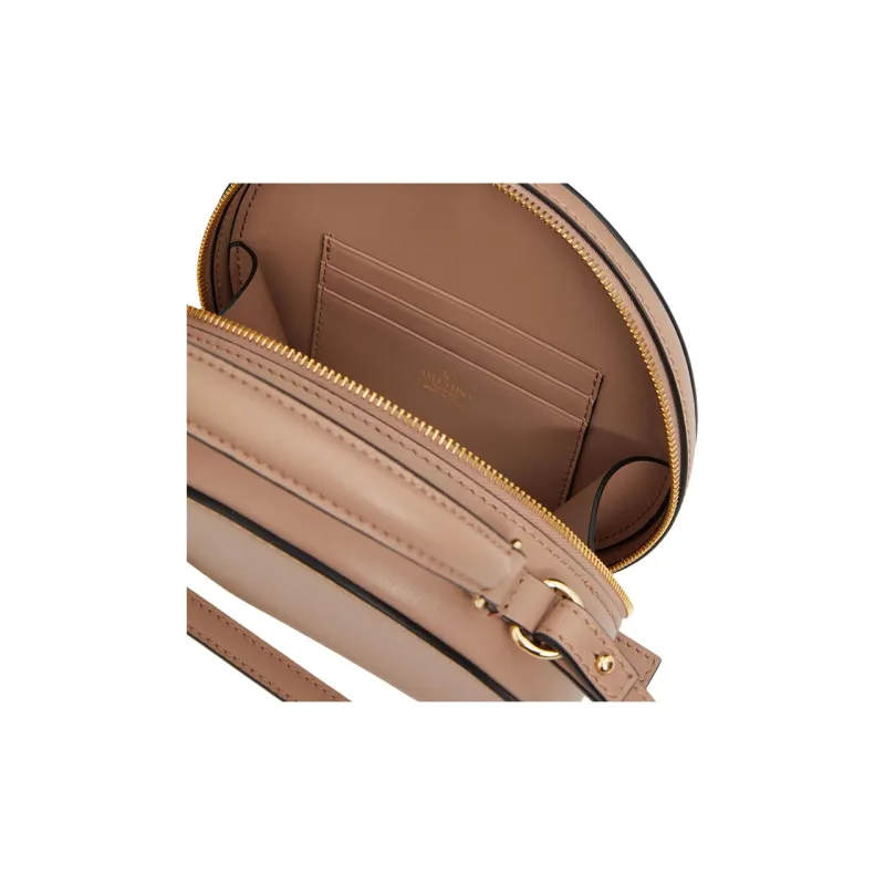Valentino Vlogo Calfskin Handbag Shoulder Bag Crossbody Bag Mini Women's Cinnamon Pink-5