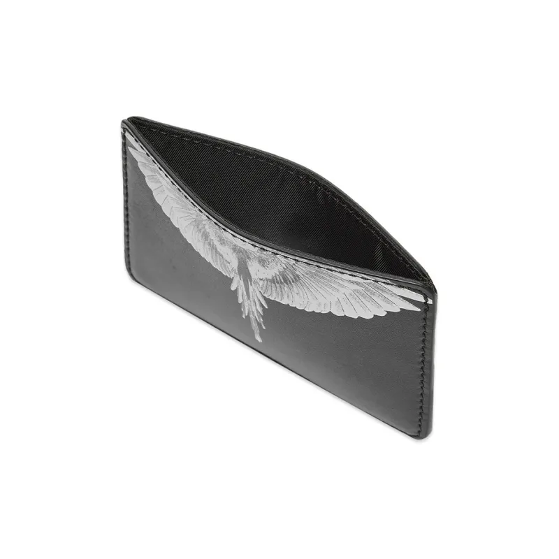 MARCELO BURLON COUNTY OF MILAN Cow Leather Card Holder Regular Unisex Black-2