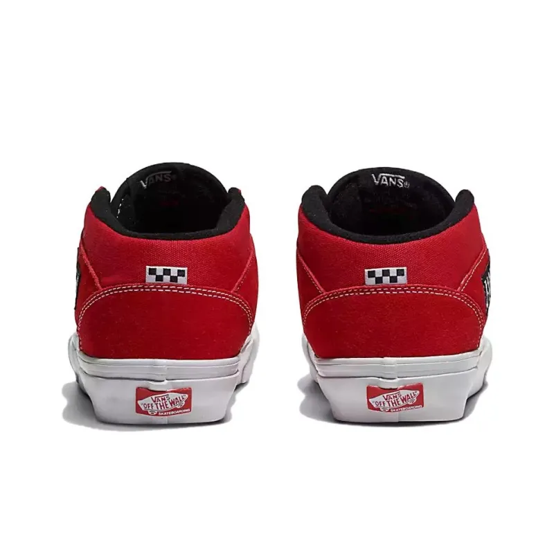 Half Cab Skate Vans 'Red White'-4