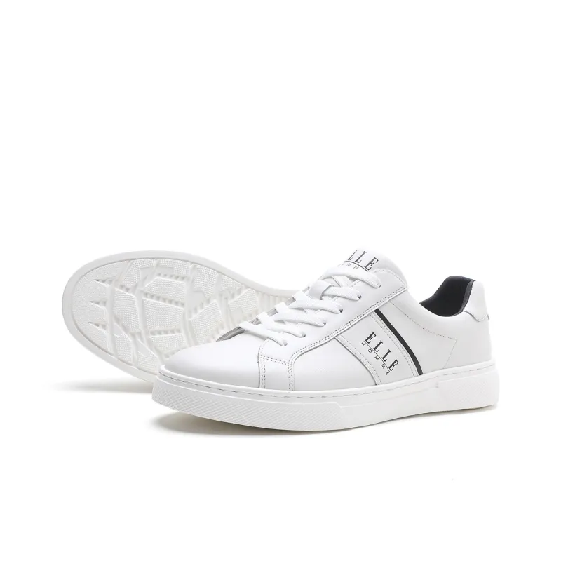 ELLE HOMME Stylish Skateboarding Shoes Men's White Black-2
