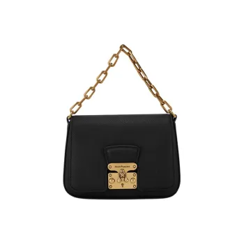 Hush Puppies Synthetic Leather Crossbody One Shoulder Handbag Medium Size Women's Black