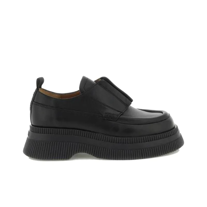 GANNI Front-zip Platform Loafers-1