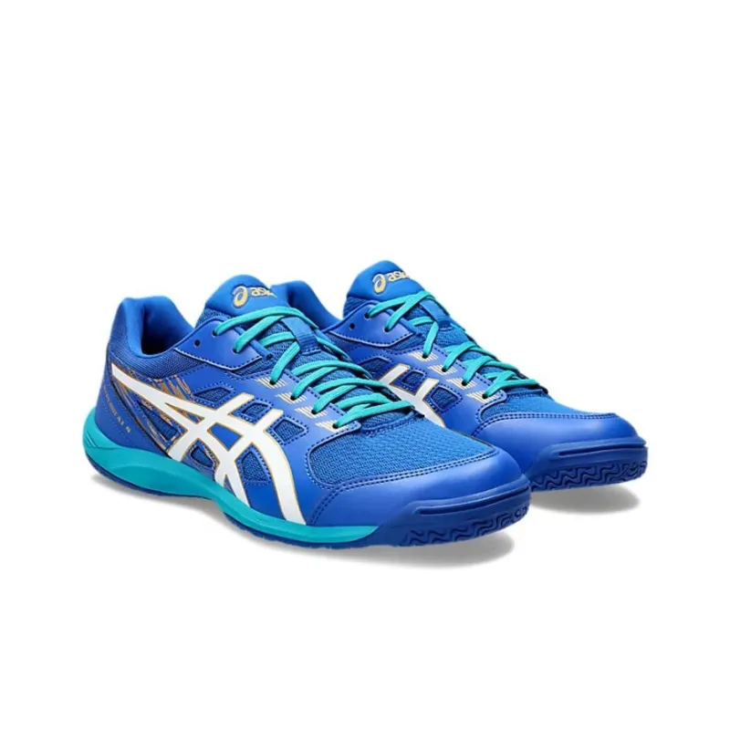 Asics Attack Hyperbeat 4 Cushioning Wear Resistant Low Top Training Shoes Men's Blue White-3