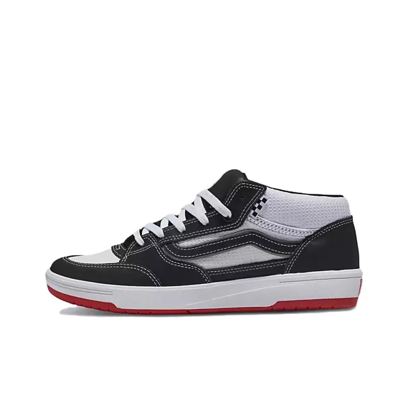Zahba Skate Vans Mid 'Black White Red'-0