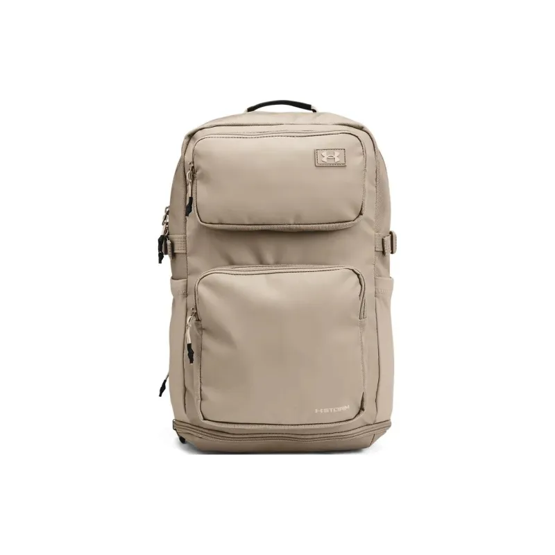 Under Armour Polyamide With Polyester Backpack Regular Unisex Wild Cow Leather Khaki-0