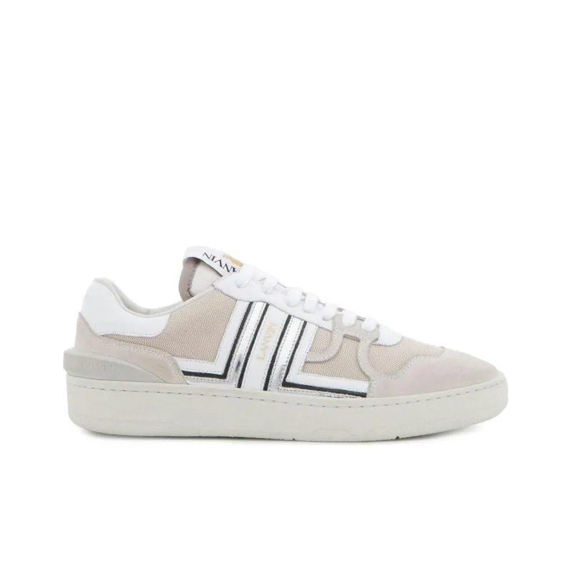 Lanvin Clay Low Top White Silver Black-1