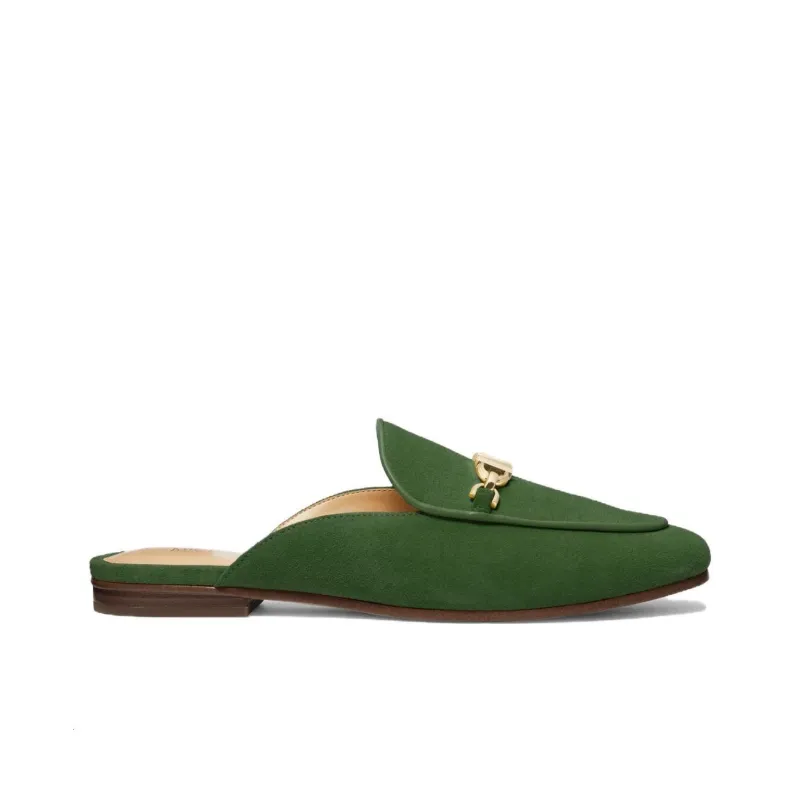 Michael Kors Tiffanie Logo-plaque Suede Mules-1