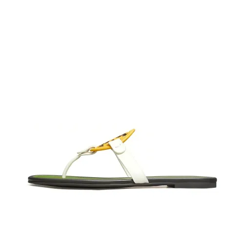 TORY BURCH Miller Stylish Sandals Women's White Green