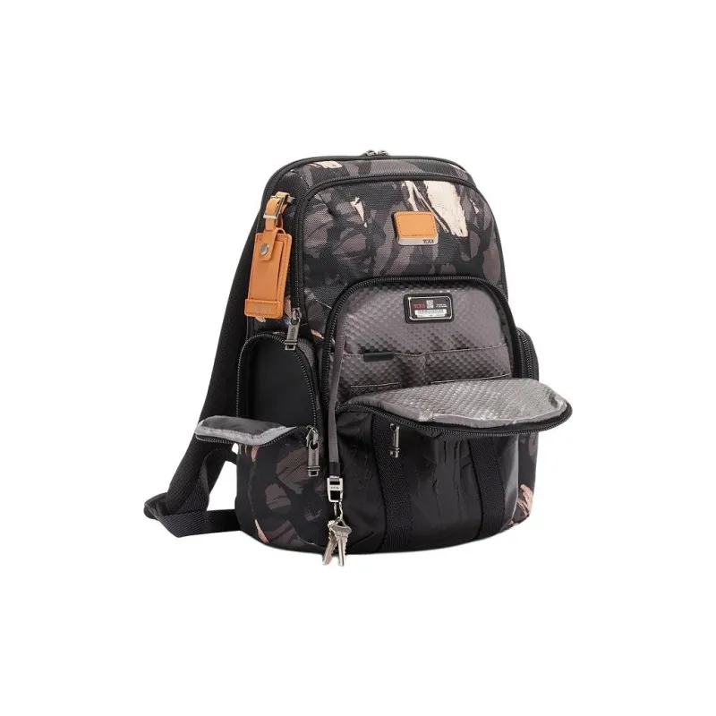 TUMI Polyester With Cow Leather Travel Bags Backpack Large Size Men's Camouflage-3