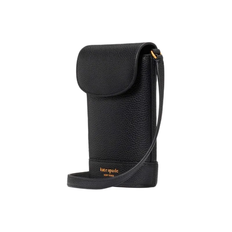 Kate Spade Litchi Grain Leather Cell Phone Pouch Shoulder Bag Crossbody Bag Women's Black-1
