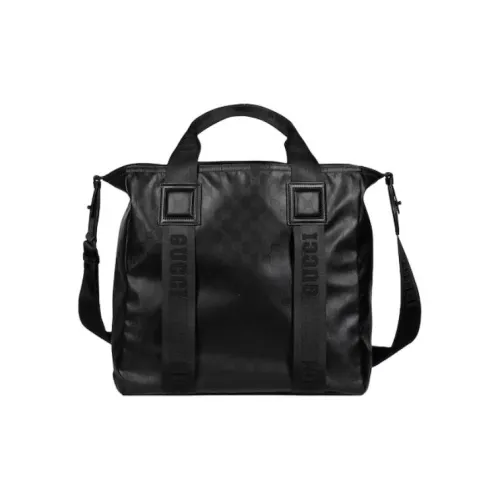 GUCCI Canvas With Leather Tote Bag Shopping Bag Shoulder Bag Crossbody Bag Handbag Men's Black