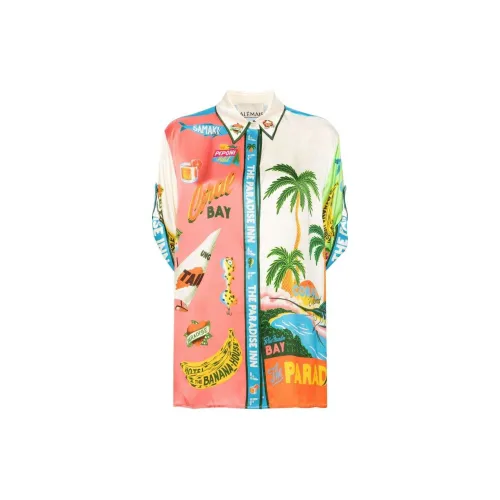 ALEMAIS X Alan Berry Rhys Paradiso-print Silk Shirt