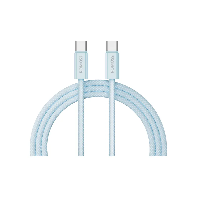 ROMOSS 1.2/2m Type c To Type c PD 60W Fast Charging Supported Apple 15 Series Fast Charging Woven Cable-40