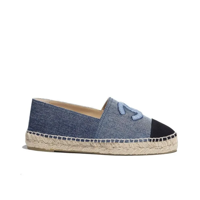 CHANEL Espadrilles Women's Denim Blue-1