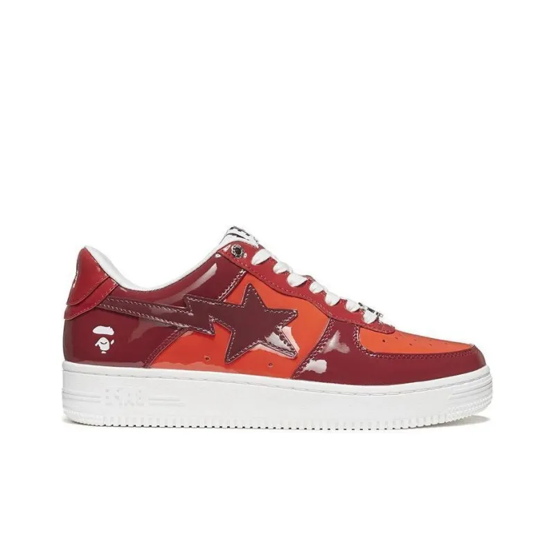 BAPE A BATHING APE Bape Sta Low Color Camo Combo Red-1